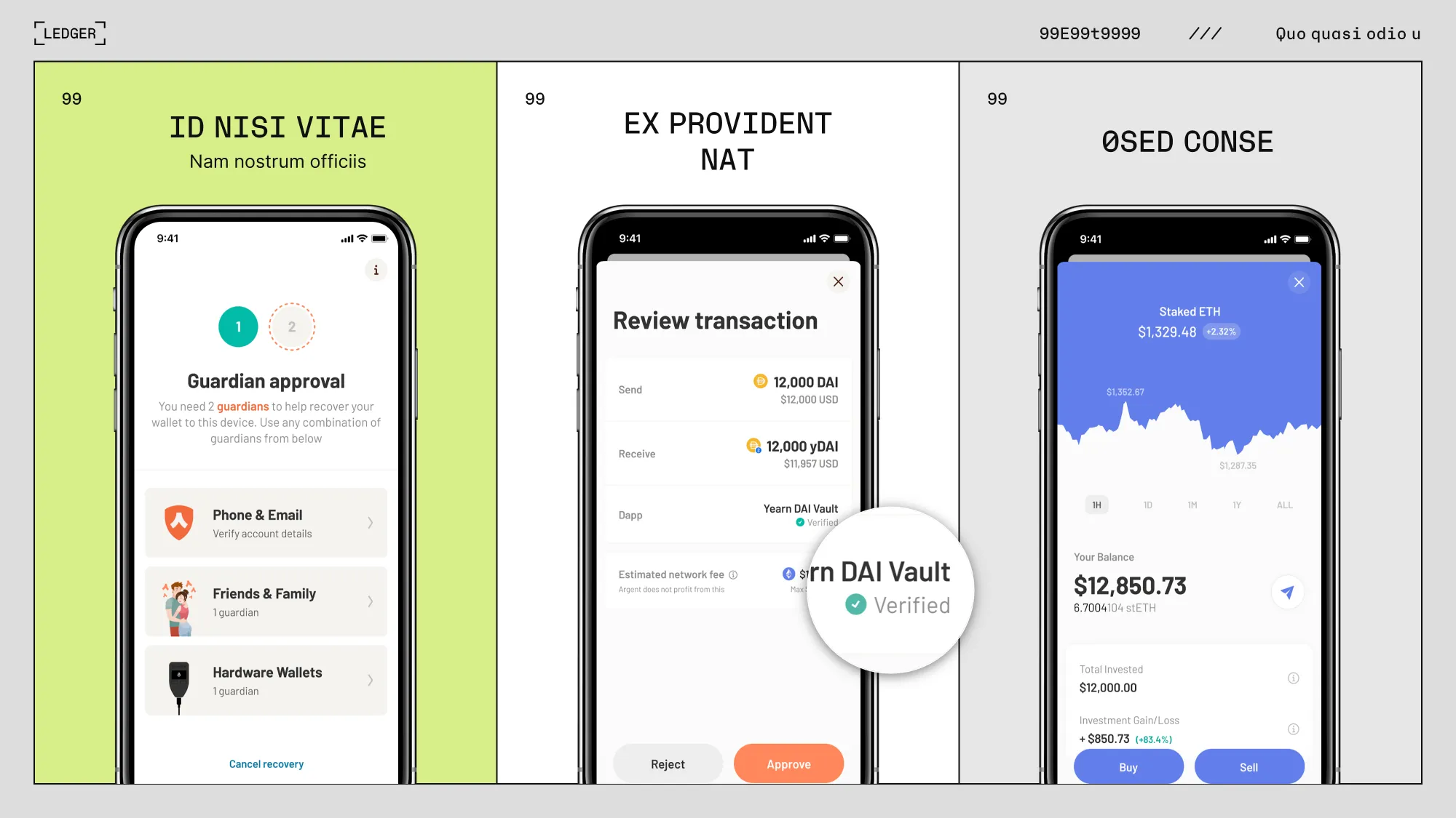 Présentation évènementielle réalisée pour Ledger par Slidor