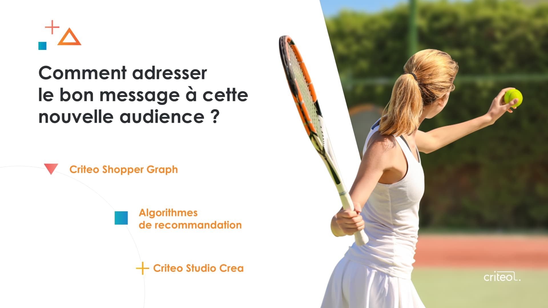 Présentation commerciale réalisée pour Criteo par Slidor