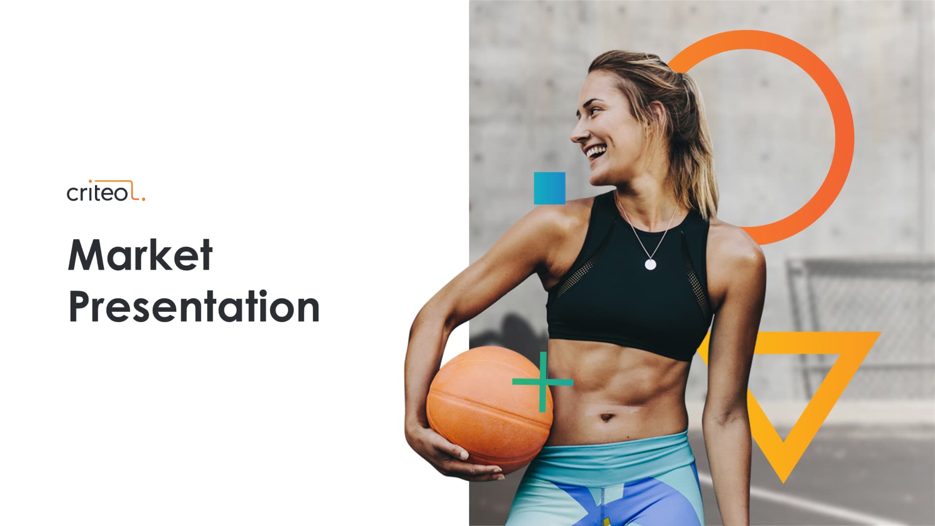 Présentation commerciale réalisée pour Criteo par Slidor