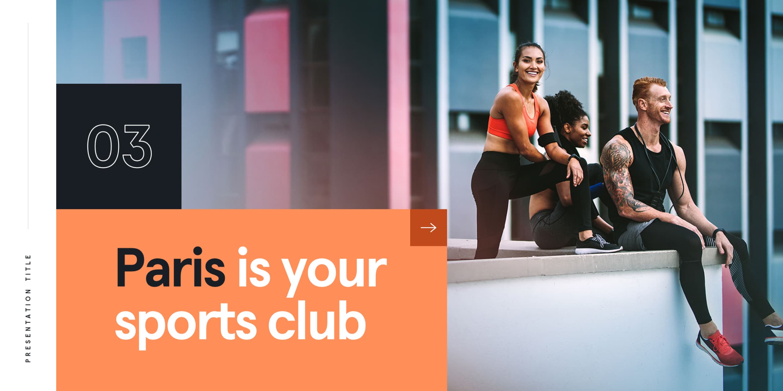 Template PowerPoint réalisé pour Urban Sports Club par Slidor