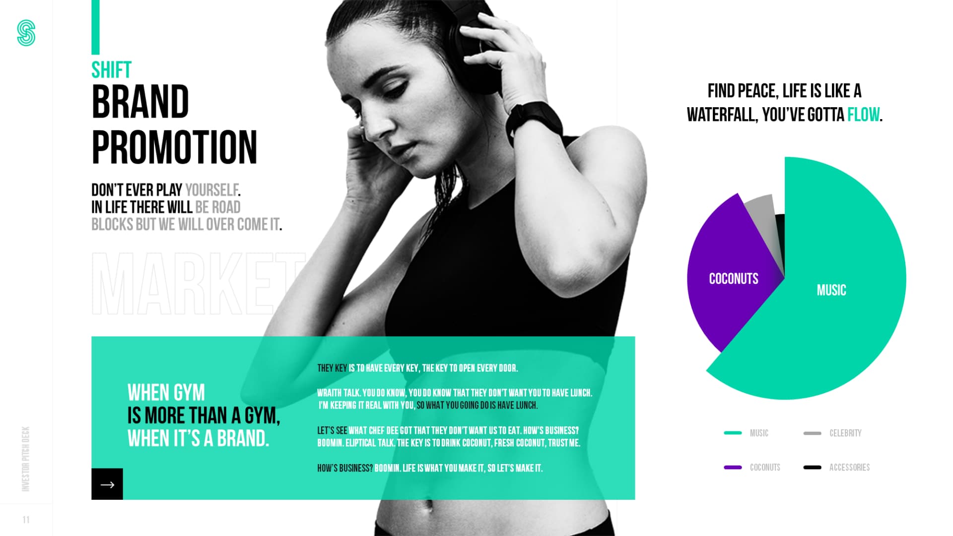 Pitchdeck réalisé pour Shift Cycle par Slidor