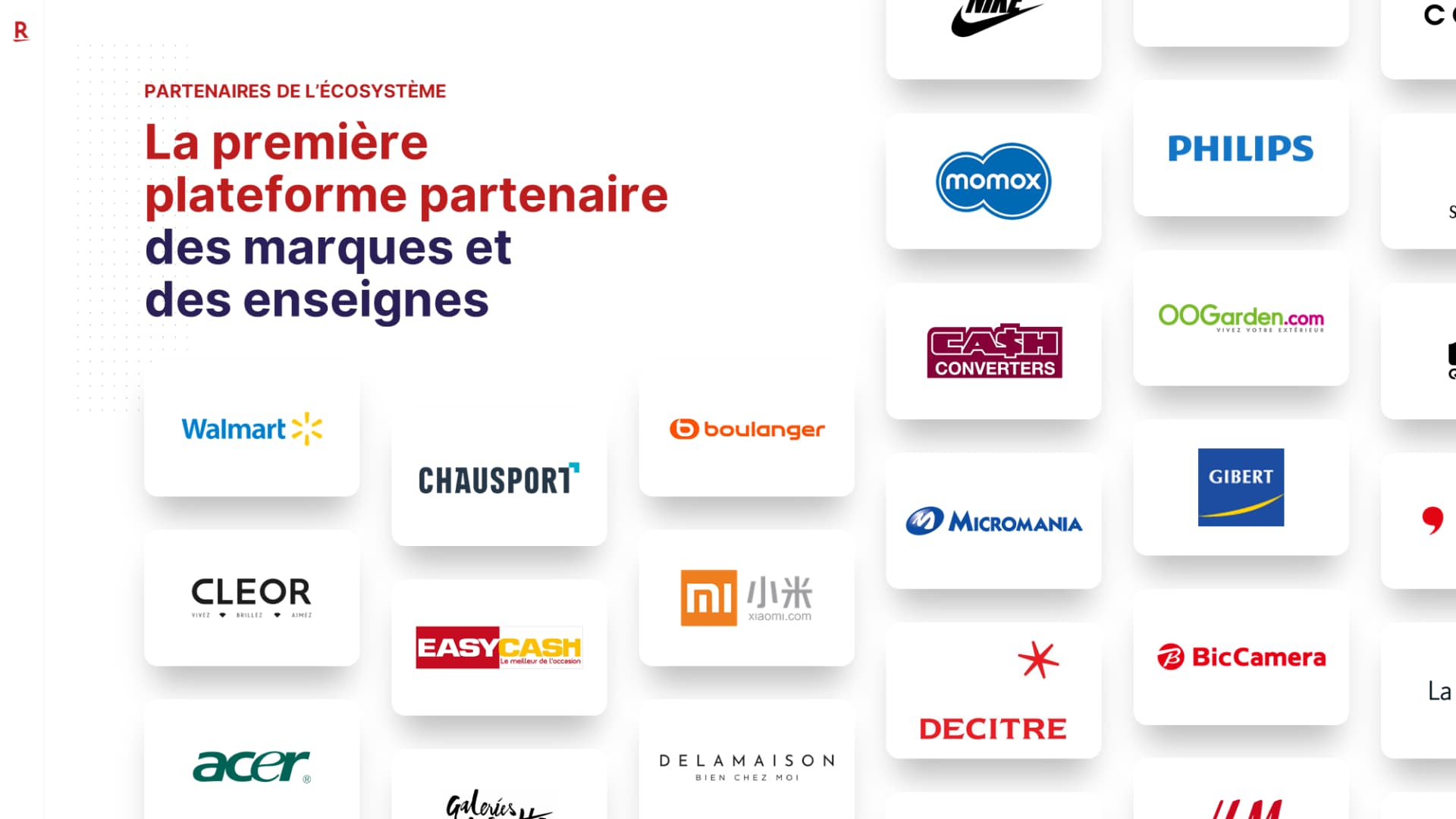 Présentation évènementielle réalisée pour Rakuten par Slidor