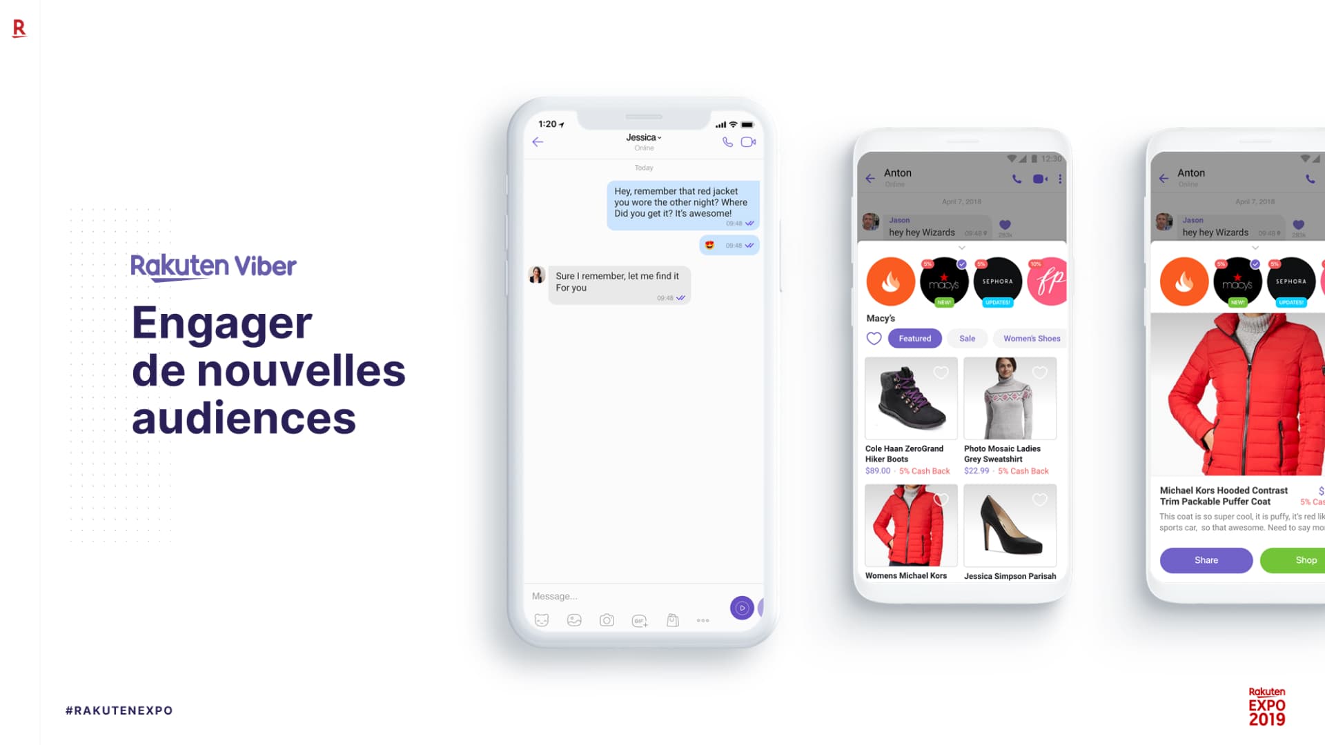 Présentation évènementielle réalisée pour Rakuten par Slidor
