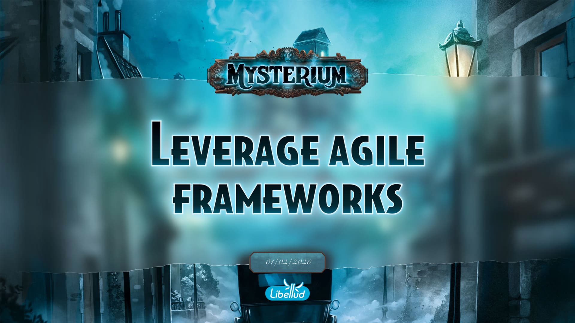 Template PowerPoint réalisé pour Asmodee Mysterium par Slidor