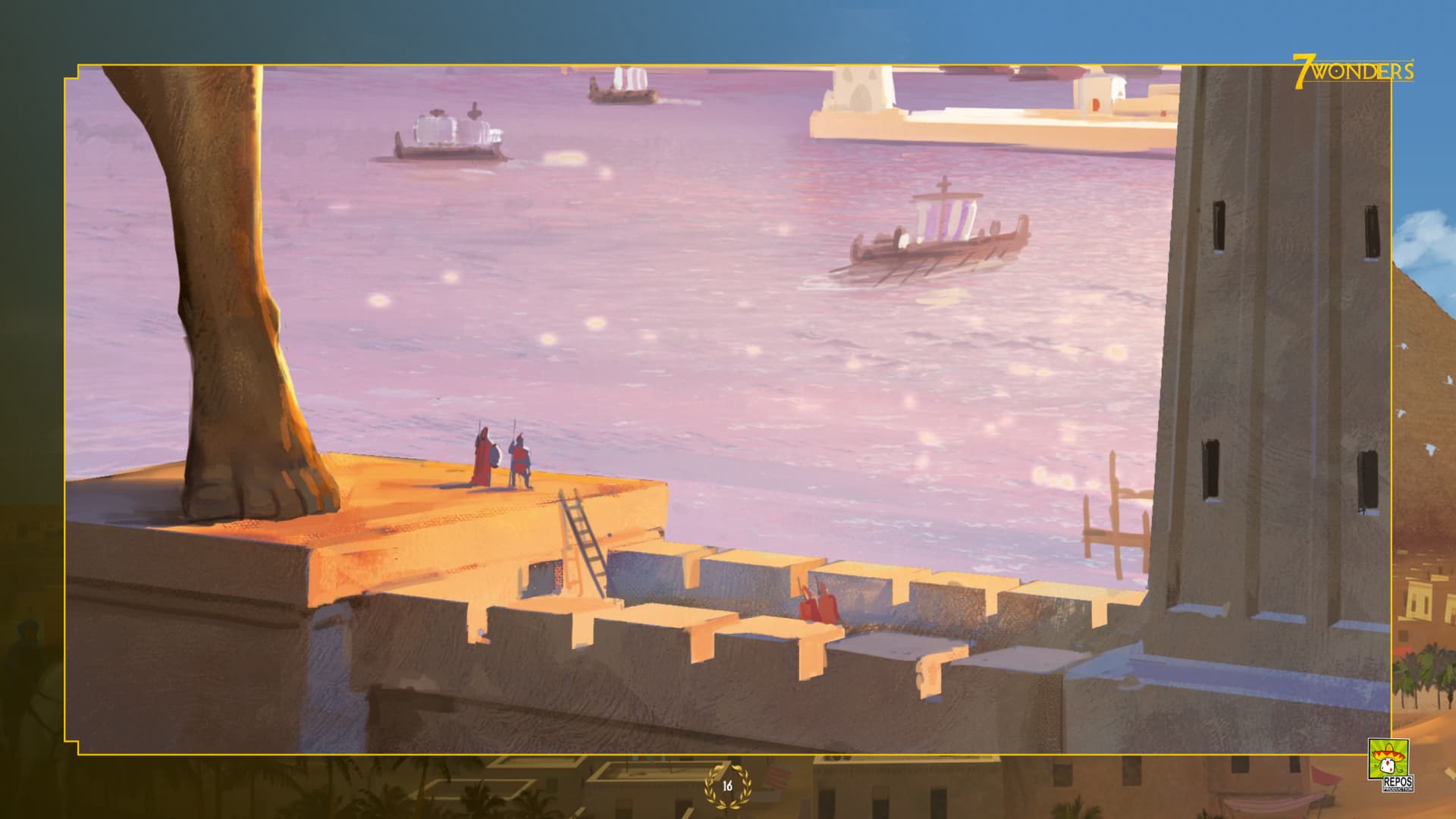 Template PowerPoint réalisé pour Asmodee 7 Wonders par Slidor