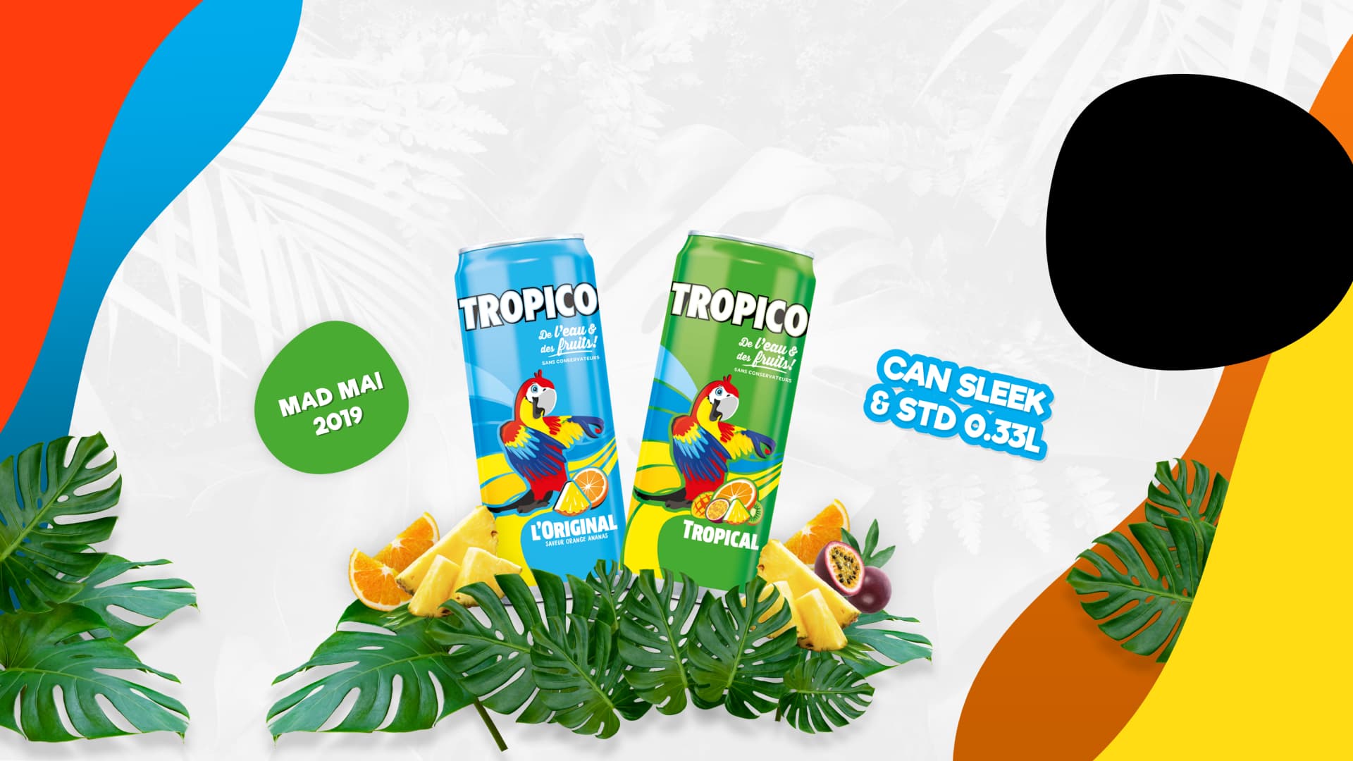 Présentation évènementielle réalisée pour le plan des marques Tropico par Slidor