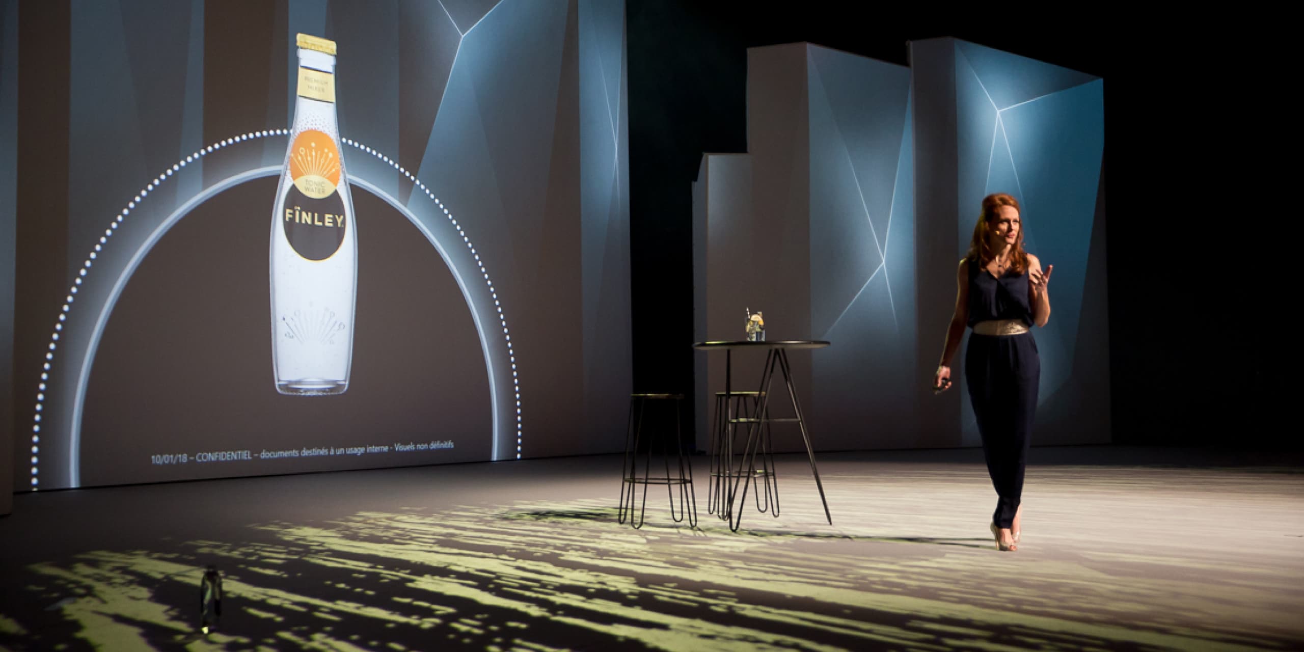 Présentation évènementielle réalisée pour le plan des marques Coca-Cola par Slidor