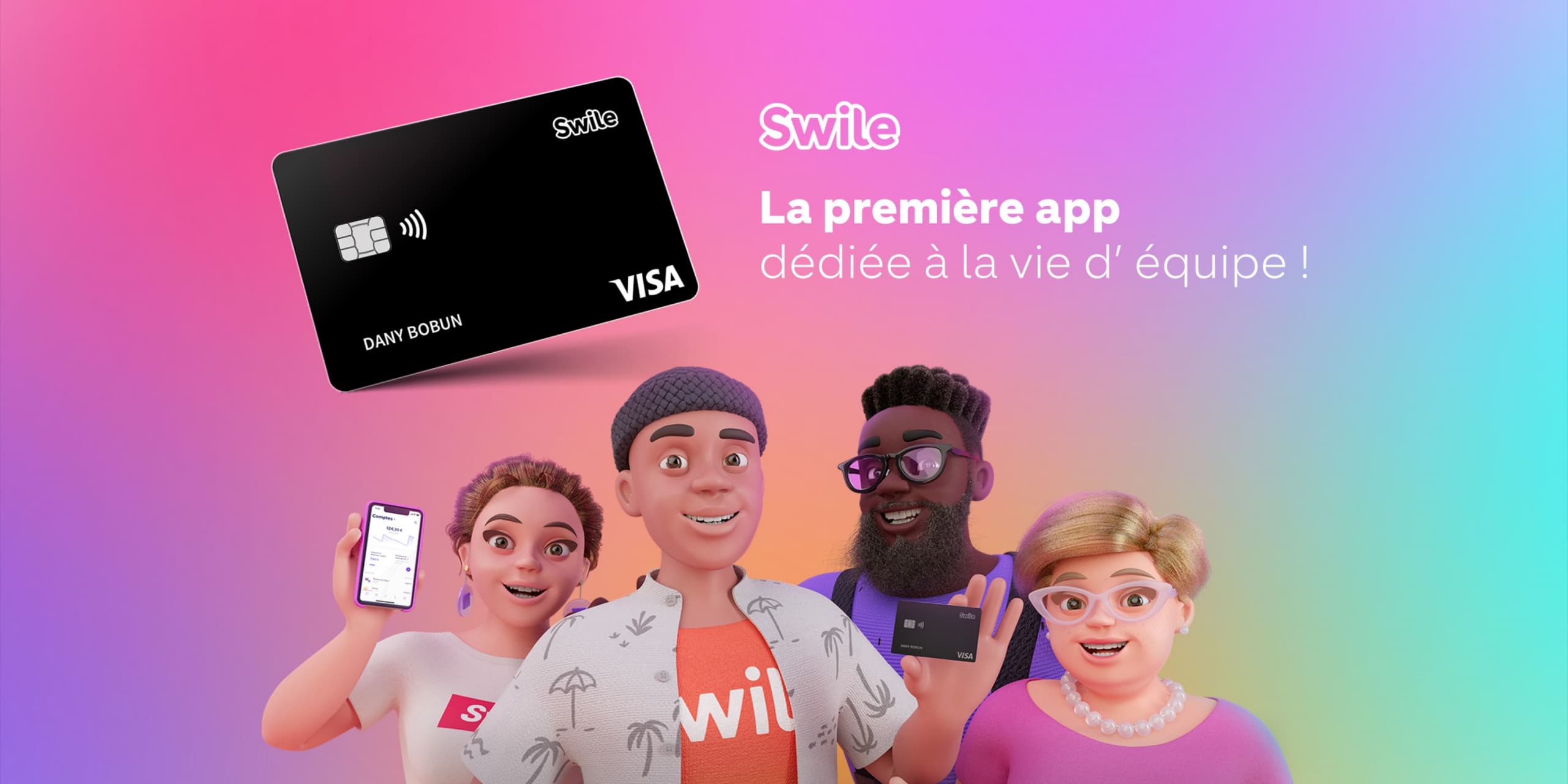 Présentation commerciale réalisée pour Swile par Slidor