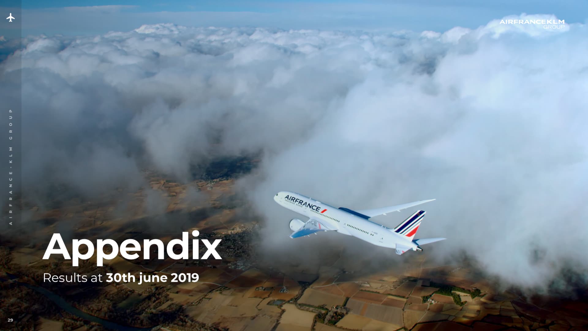 Présentation financière réalisée pour Air France par Slidor