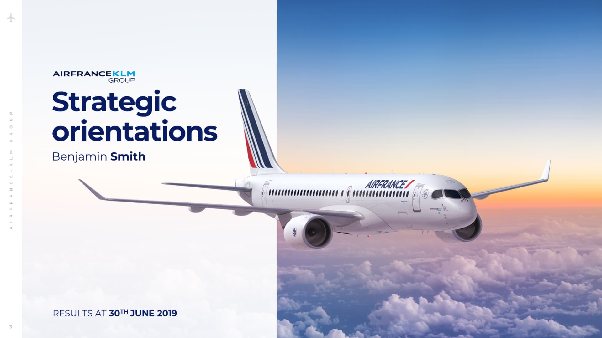 Présentation financière réalisée pour Air France par Slidor