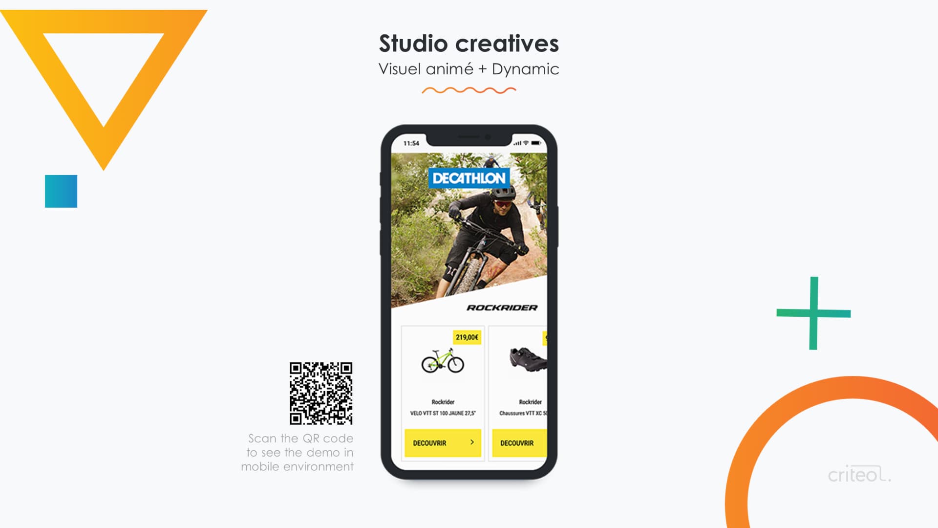 Présentation commerciale réalisée pour Criteo par Slidor