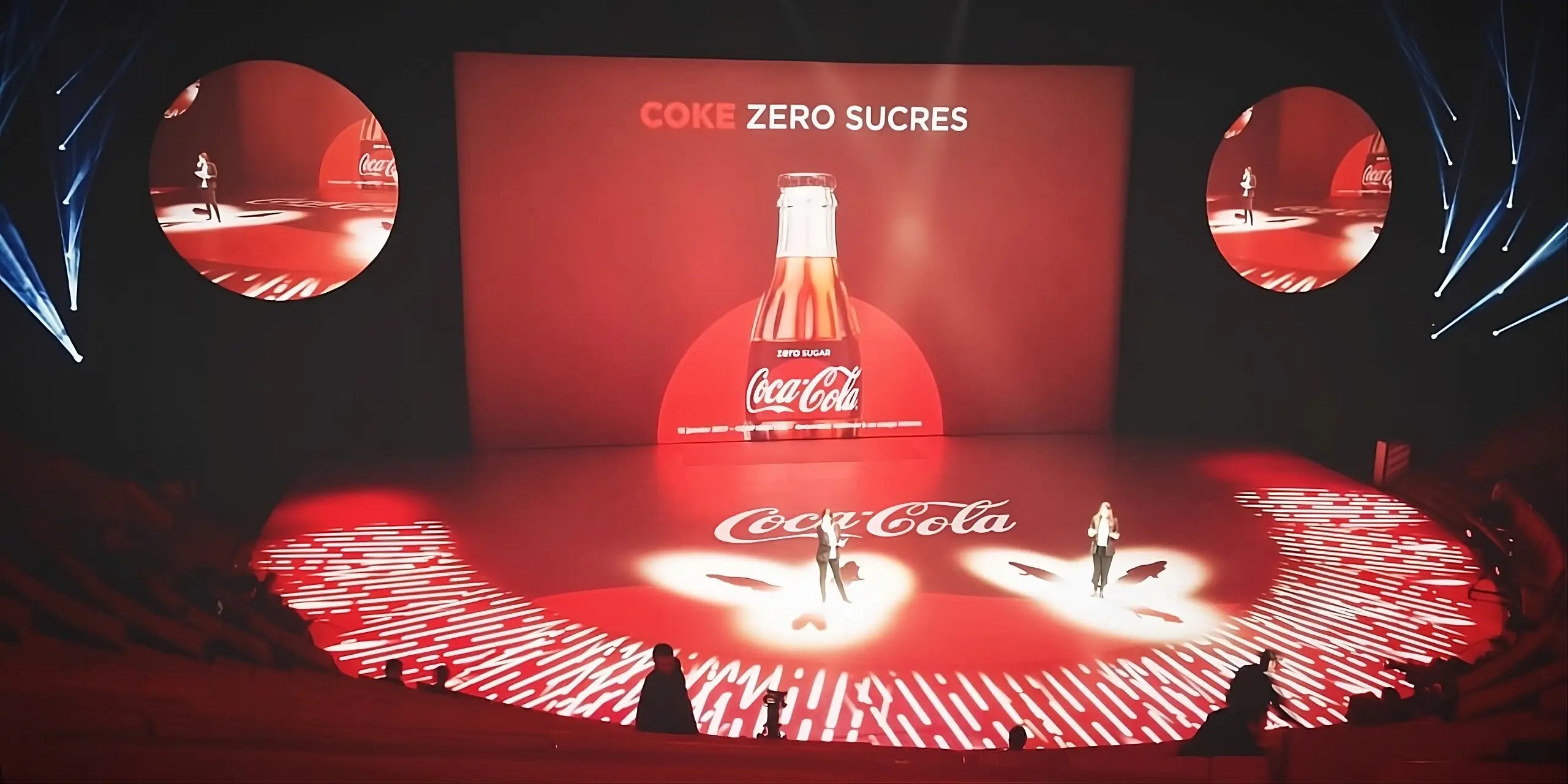 Présentation évènementielle réalisée pour le plan des marques Coca-Cola par Slidor