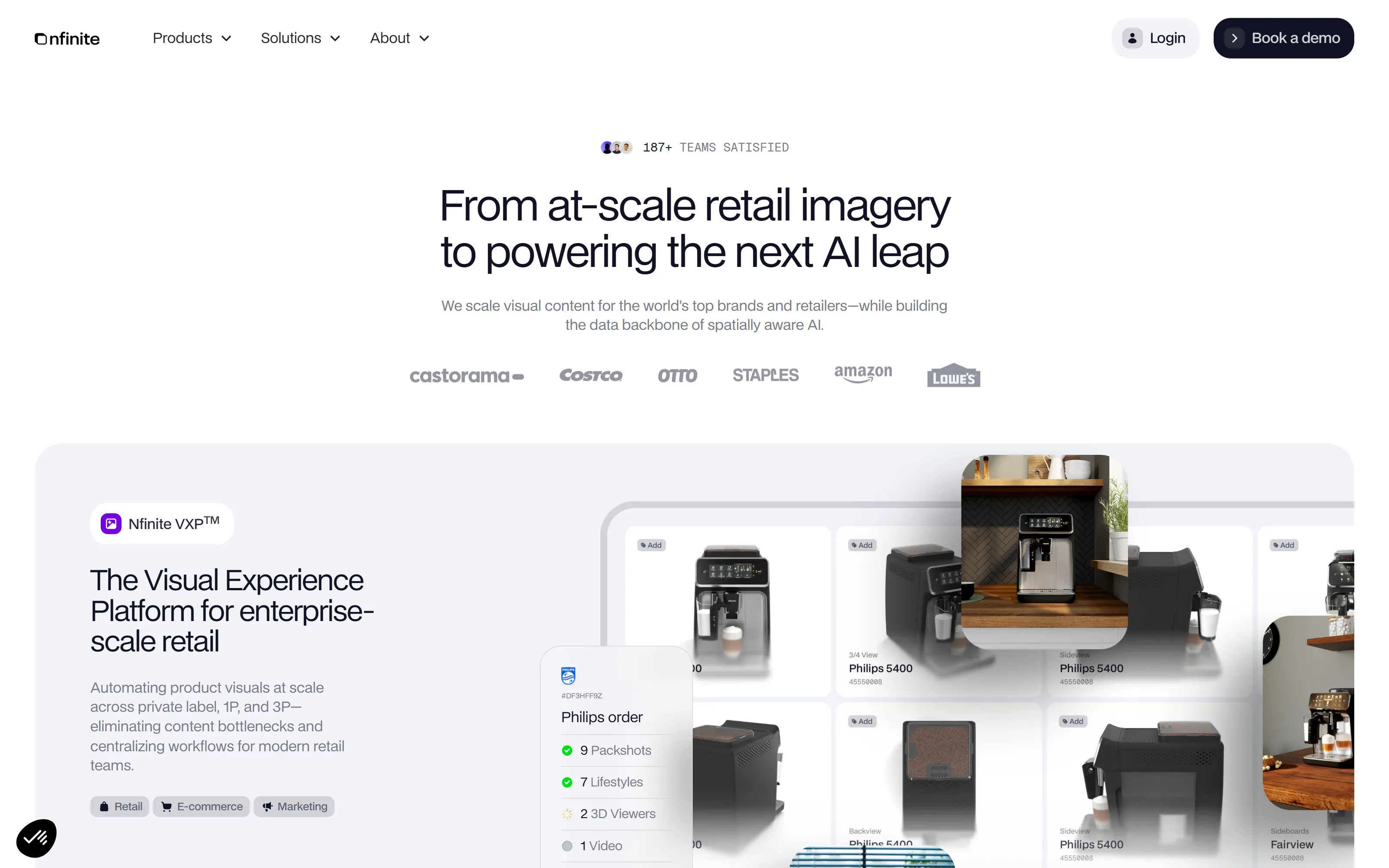 Site Webflow réalisé pour Nfinite AI par Slidor