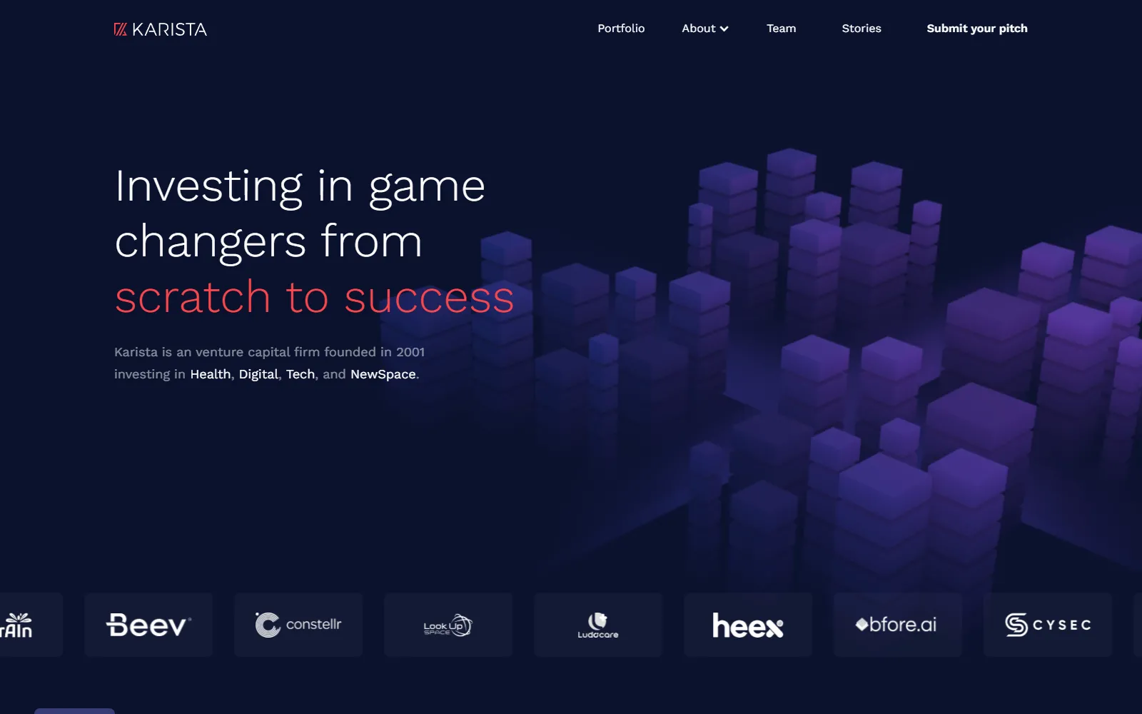Site Webflow réalisé pour Karista par Slidor