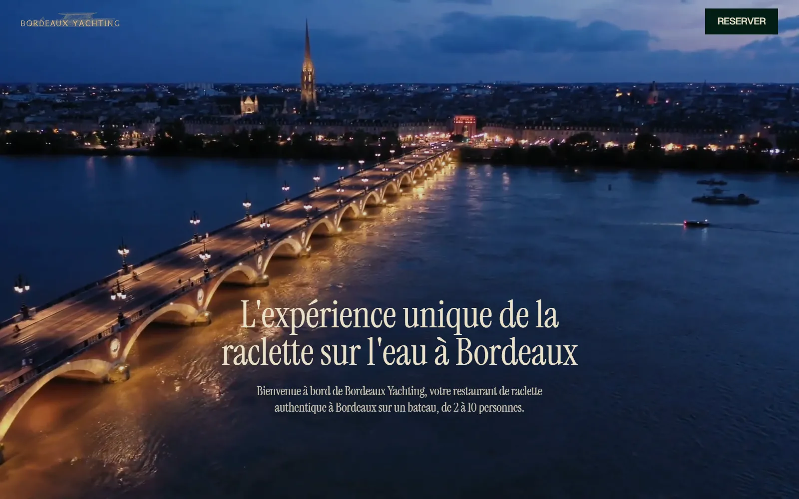 Site Webflow réalisé pour Bordeaux Yachting par Slidor