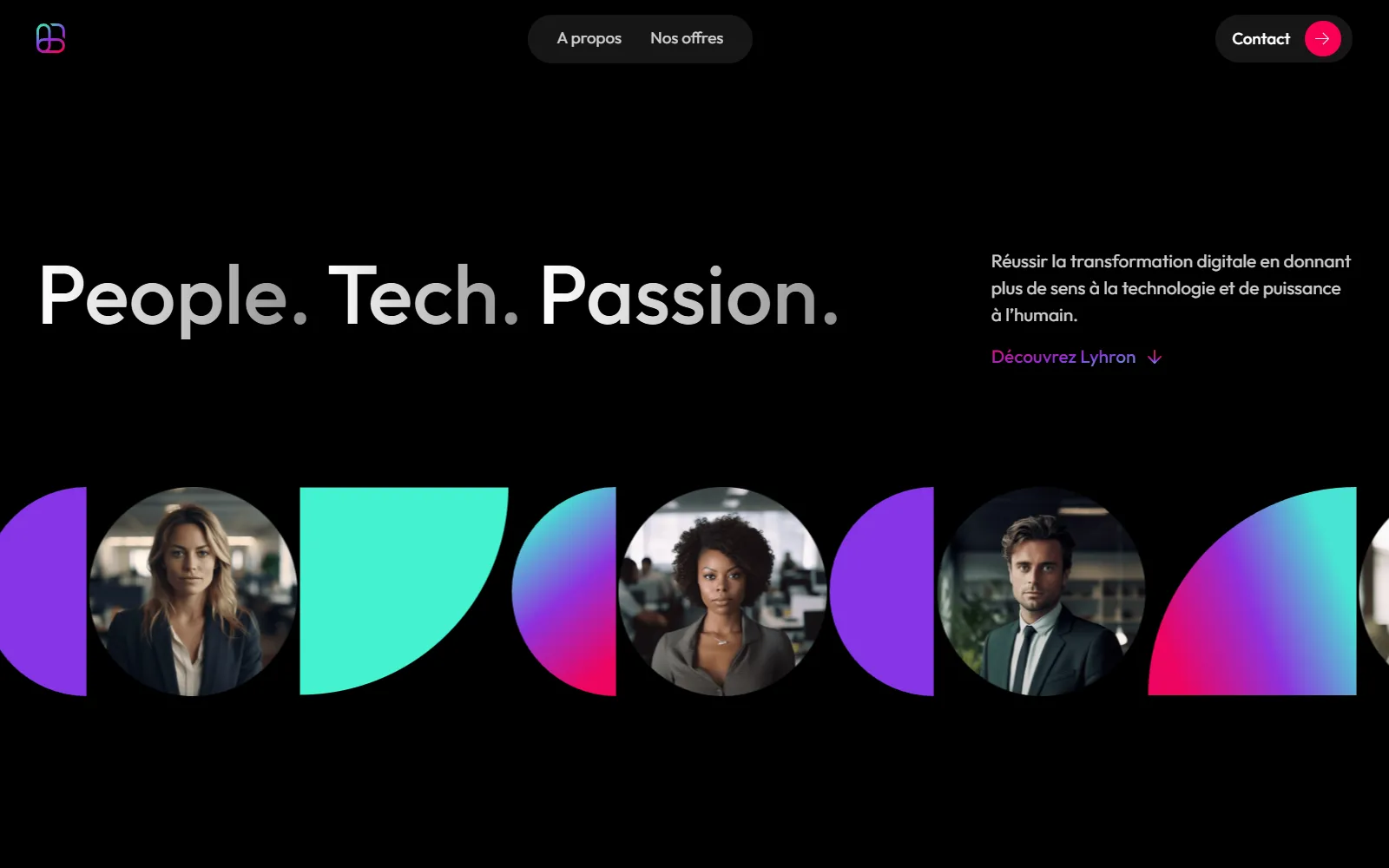 Site Webflow réalisé pour Lyhron par Slidor