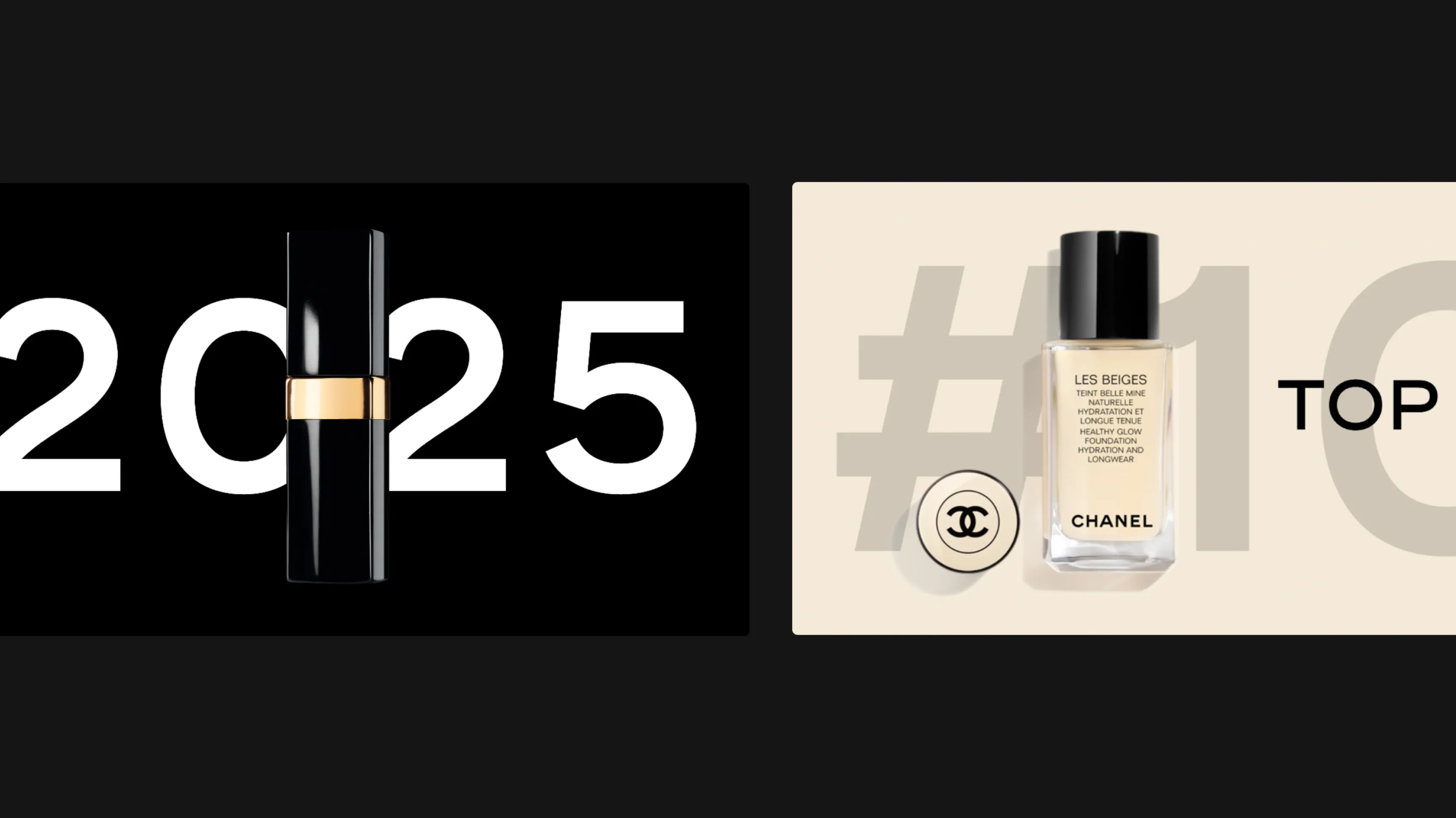 Slide de présentation "Golden Hour" pour Chanel réalisée par Slidor