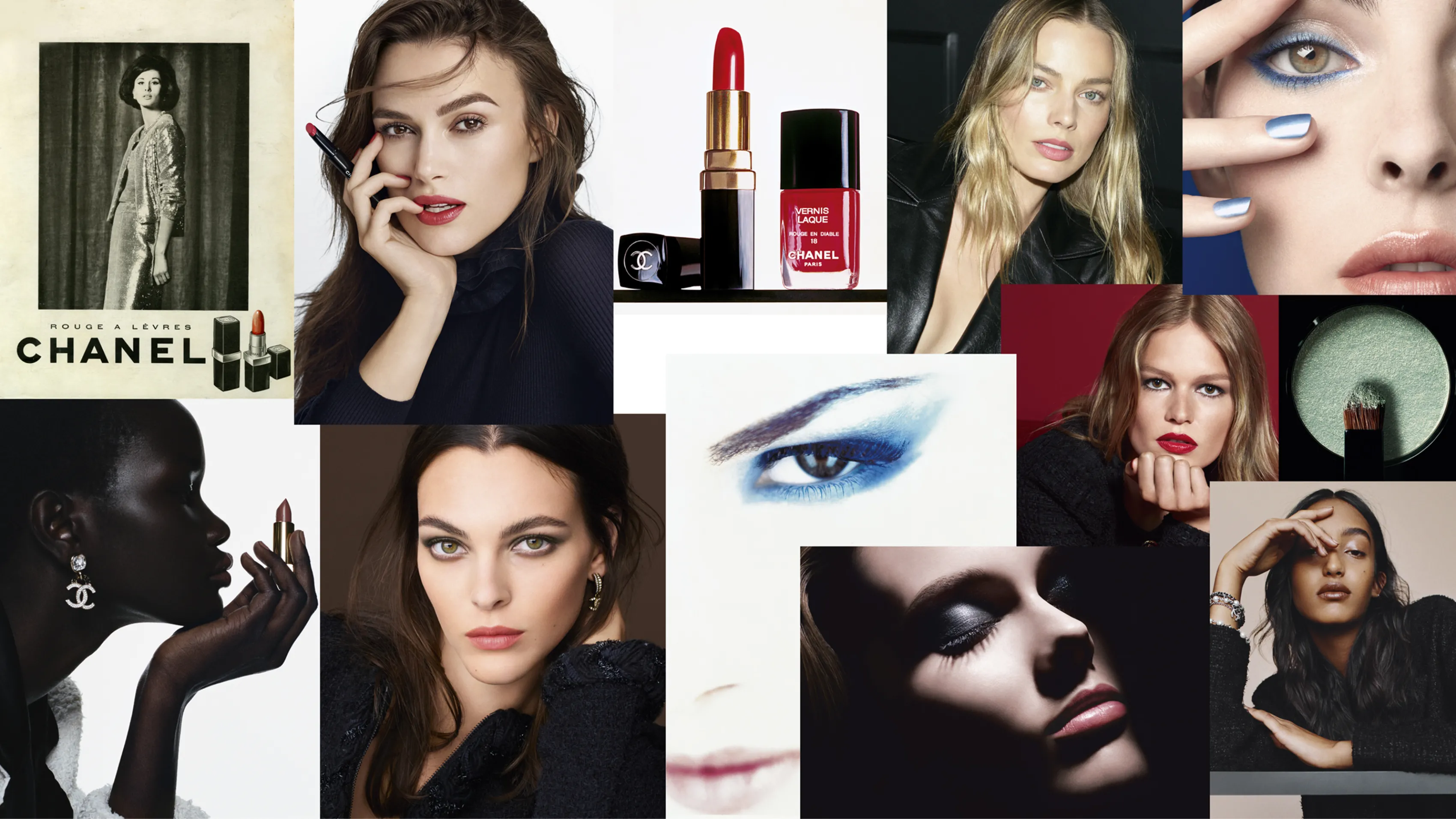 Planche de moodboard beauté Chanel réalisée par Slidor