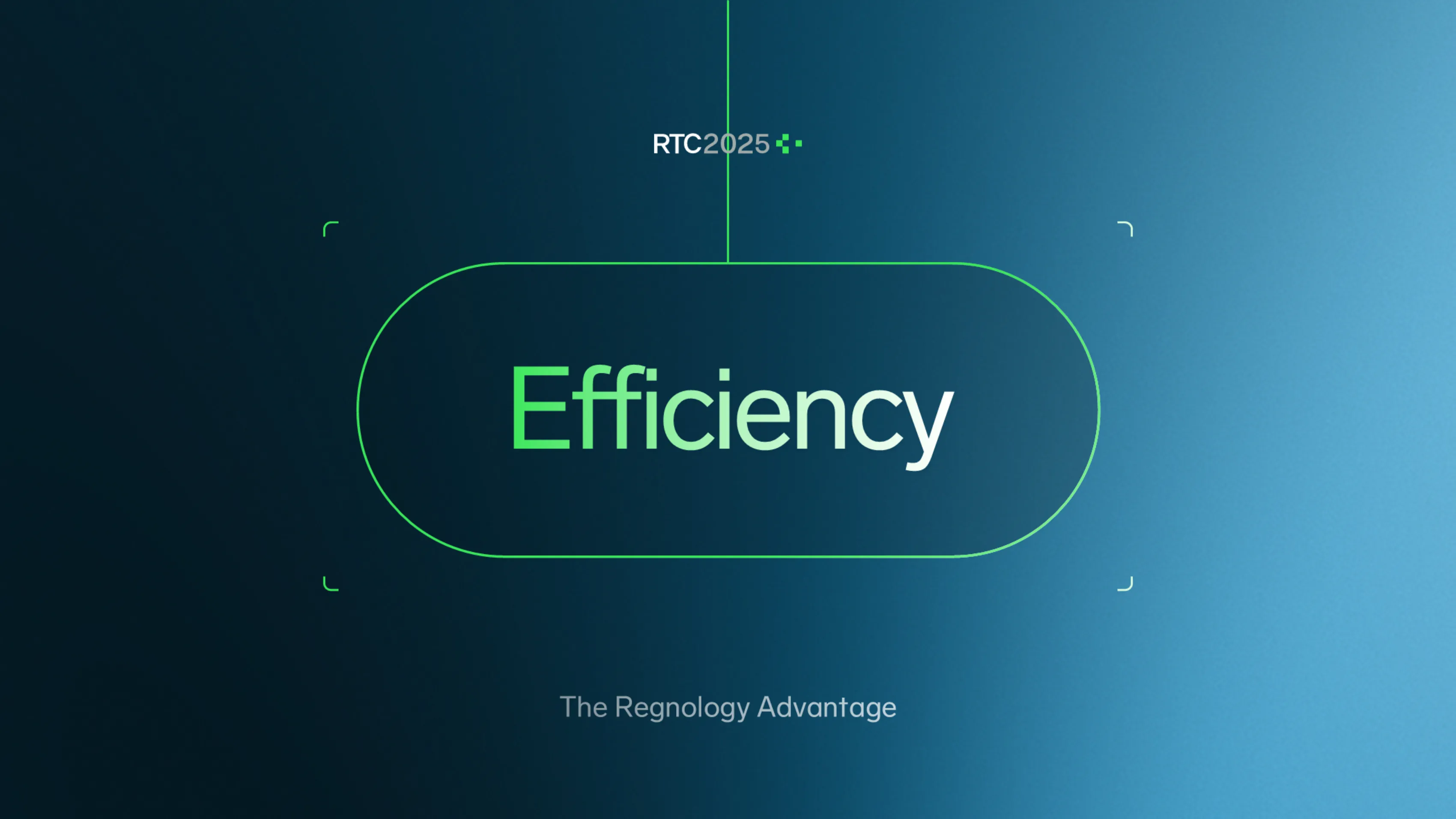 Slide Regnology « Efficiency » de la section The Regnology Advantage