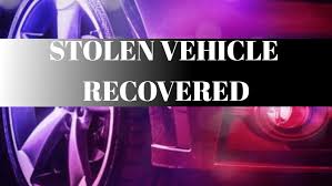 STOLEN VEHICLE RECOVERED
