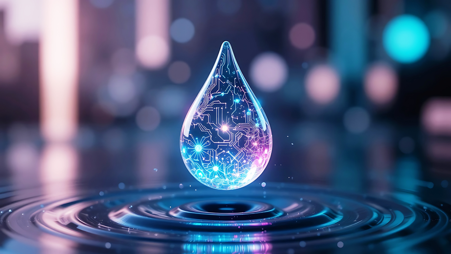 Woman across the table from 2 men talking