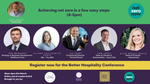 Achieving Net Zero at The Better Hospitality Conference