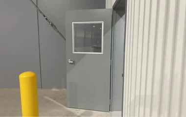 Industrial entry doors pre-hung, dual-skin, personal access door