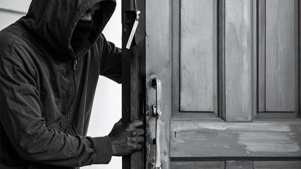 bad guy breaking in