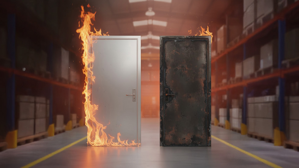 fire door and standard door comparison