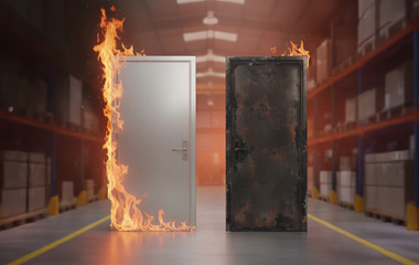 fire door and standard door comparison