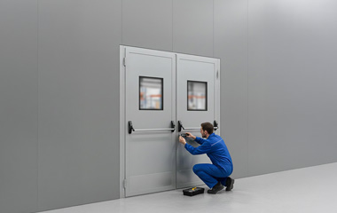 maintaining a fire door