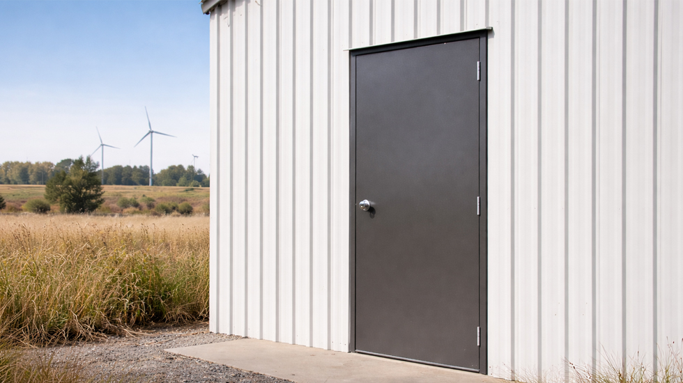 Wind-rated PA Door