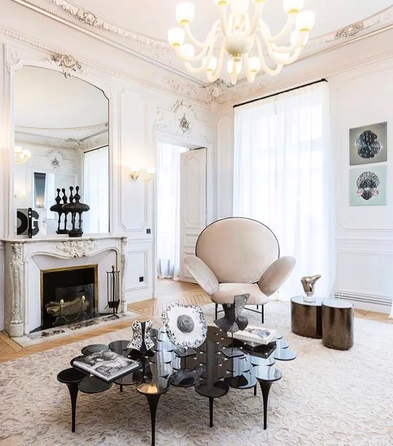 cheminée bioéthanol design dans un salon moderne