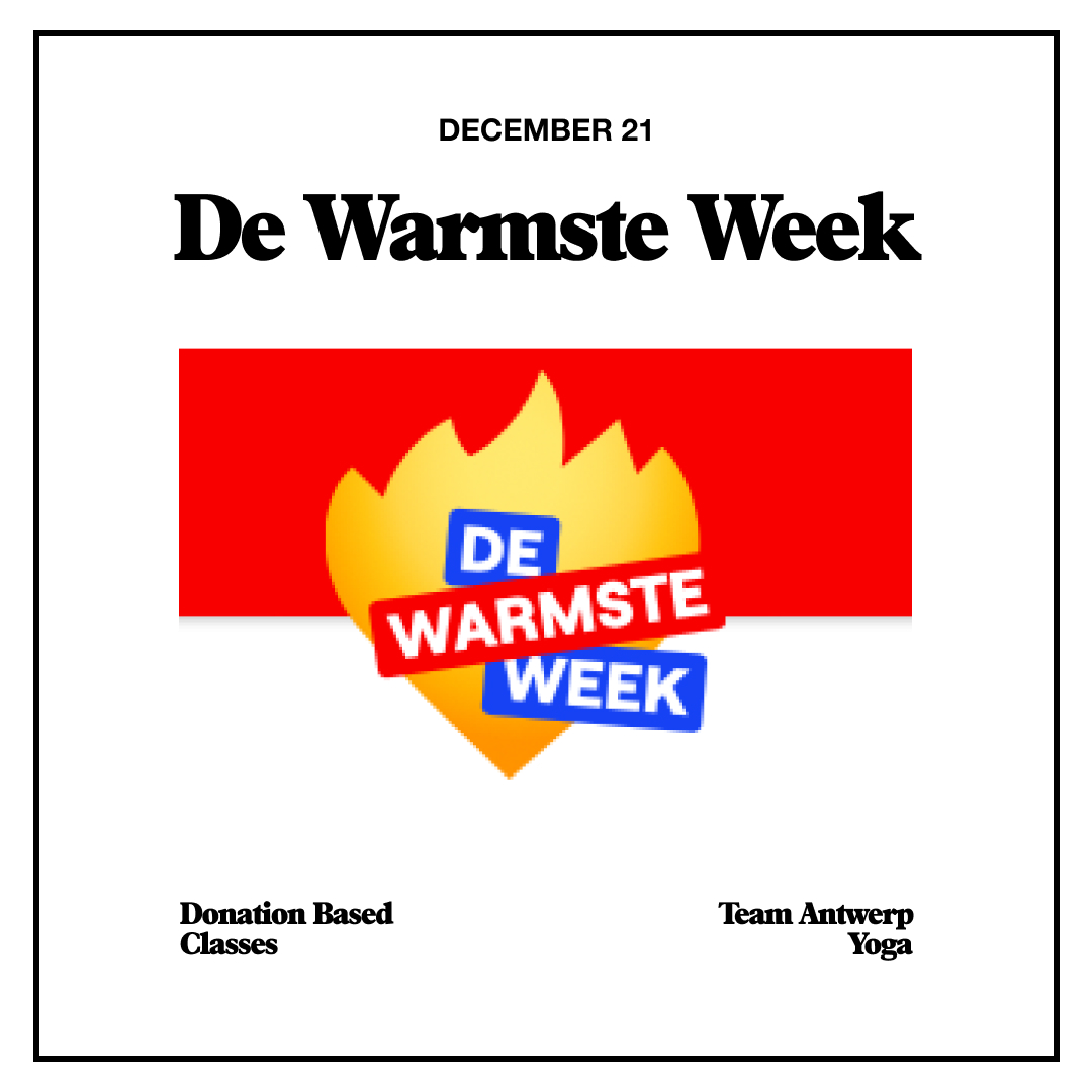 De Warmste Week at Antwerp Yoga 