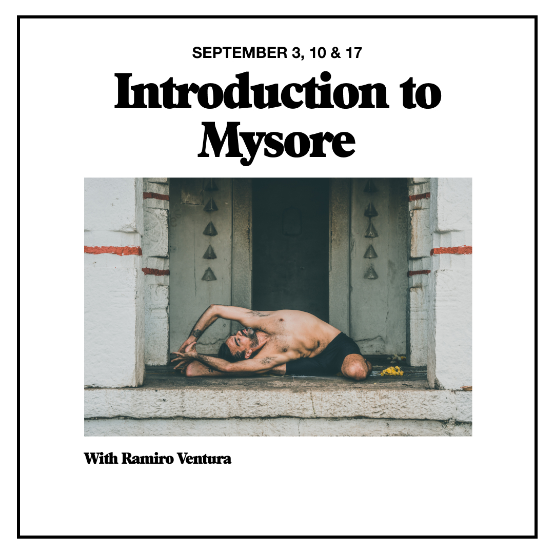 Introduction to Mysore - A Three-Part Workshop with Ramiro