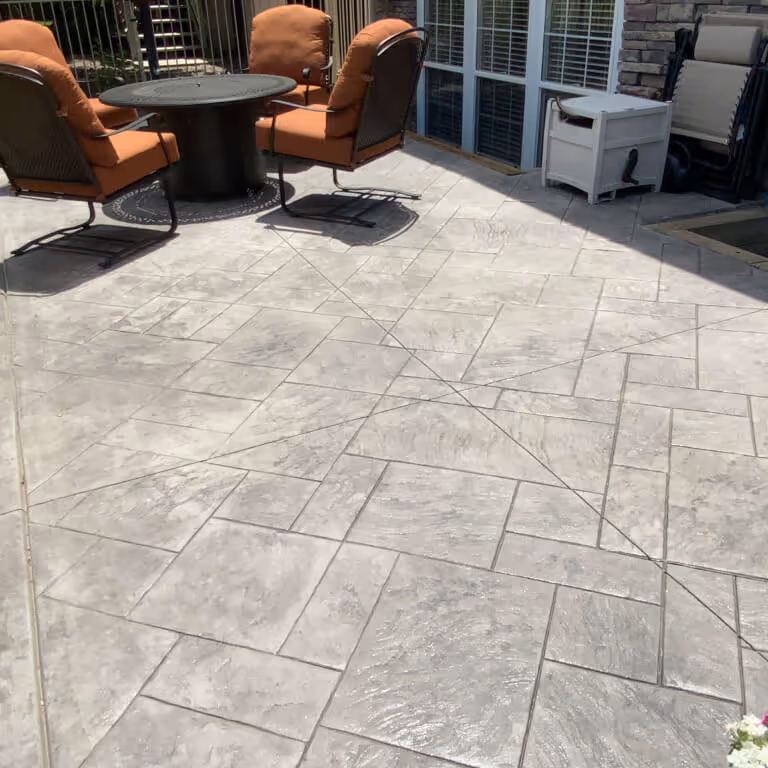 Decorative Stamped Concrete Patio