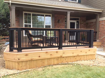 Cedar Skirting around Deck