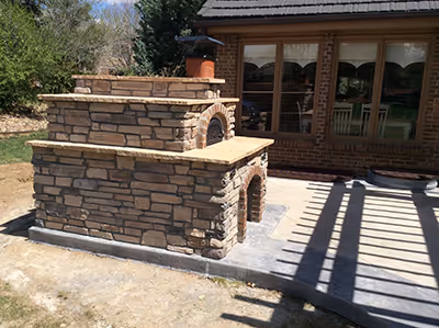 Custom Outdoor Stone Pizza Oven