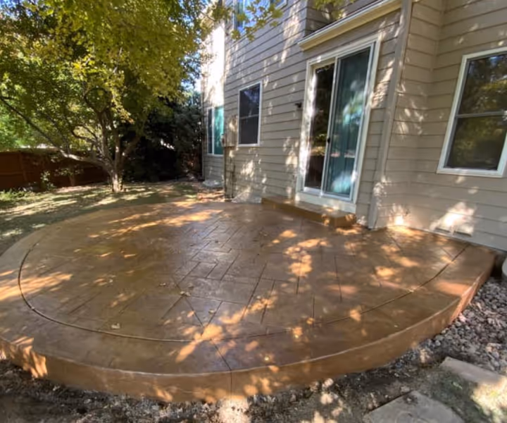 Decorative Stamped Concrete Patio