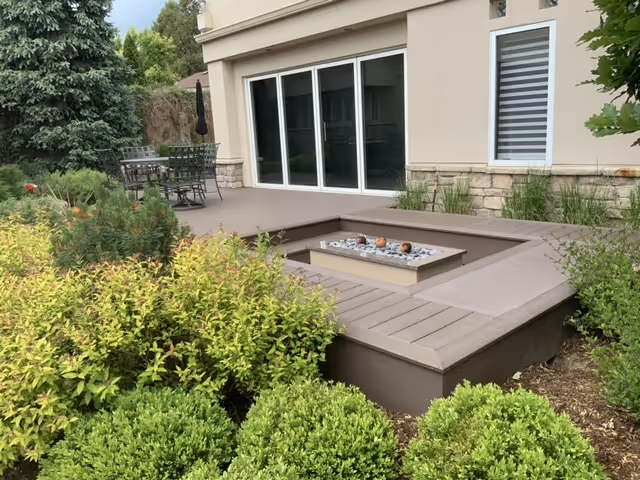 Ground Level Deck and Fire Pit