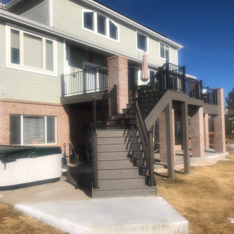 Deck stairs and Landing