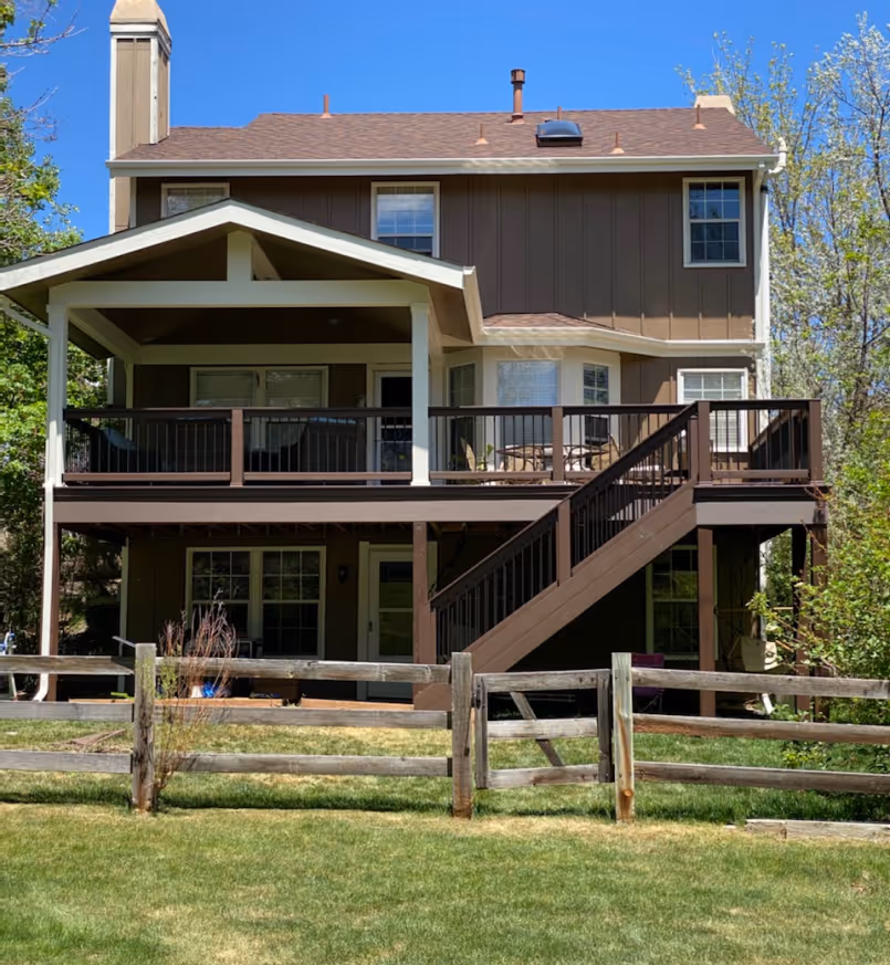 Deck Stairs Backyard
