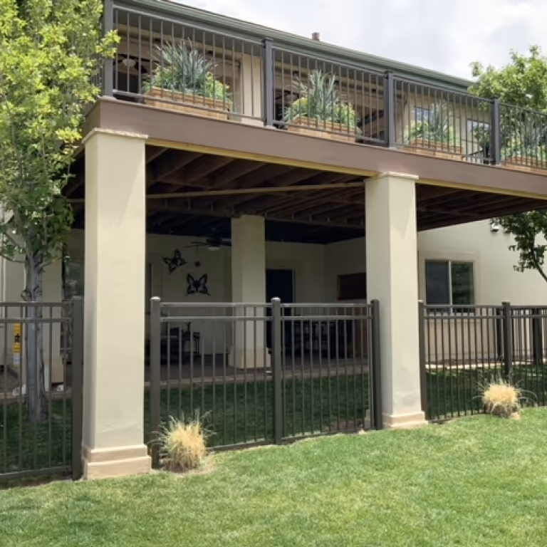 Stucco Decorative Columns for a Deck