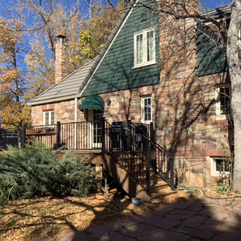 Garden Level Deck with small stairs
