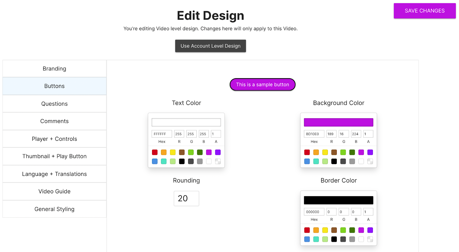 Editing the design of your questions