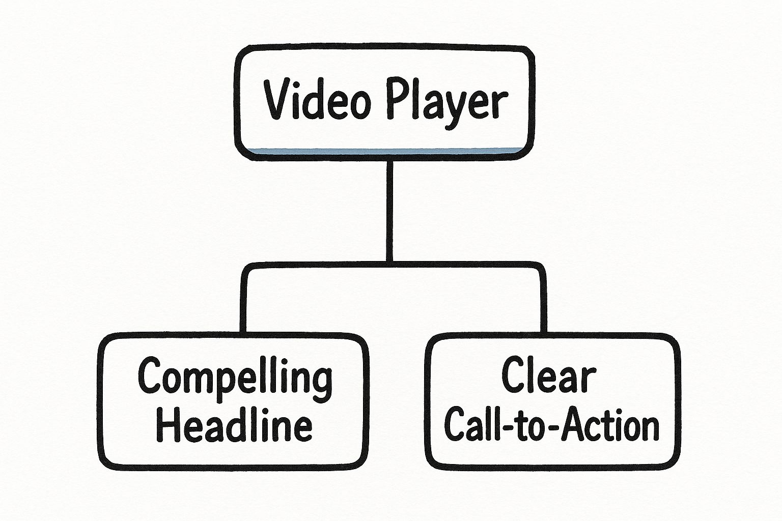 Infographic about video landing page