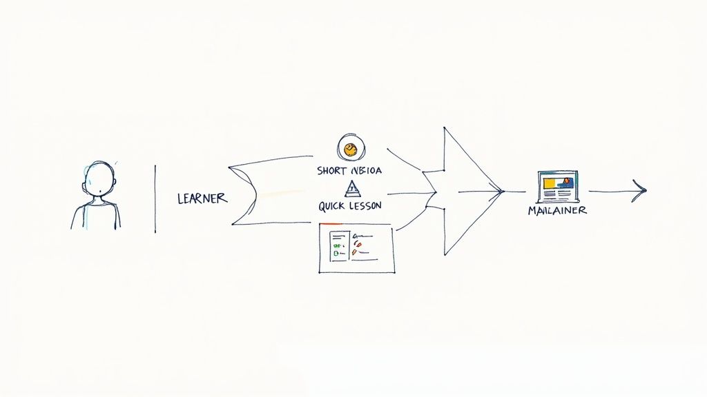 AI algorithms creating personalized learning paths on a futuristic interface.