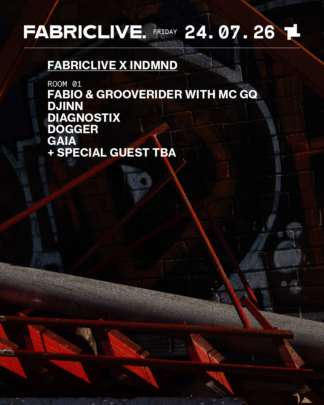 FABRICLIVE: Fabio & Grooverider w/ MC GQ, Djinn, Diagnostix, dogger, GAIA