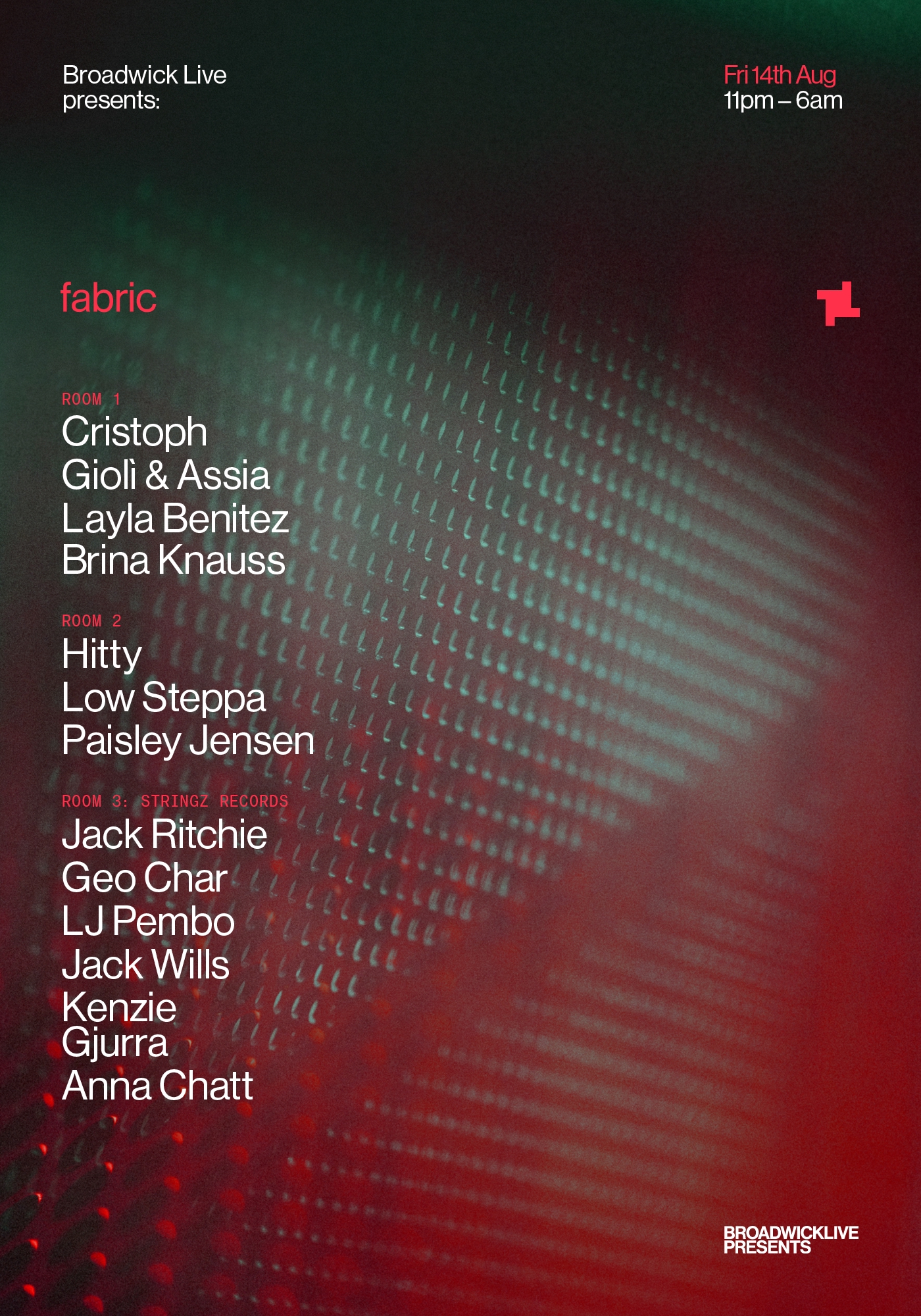 Broadwick Live presents: Cristoph, Giolì & Assia, hitty, Low Steppa, Layla Benitez + more | Fabric London
