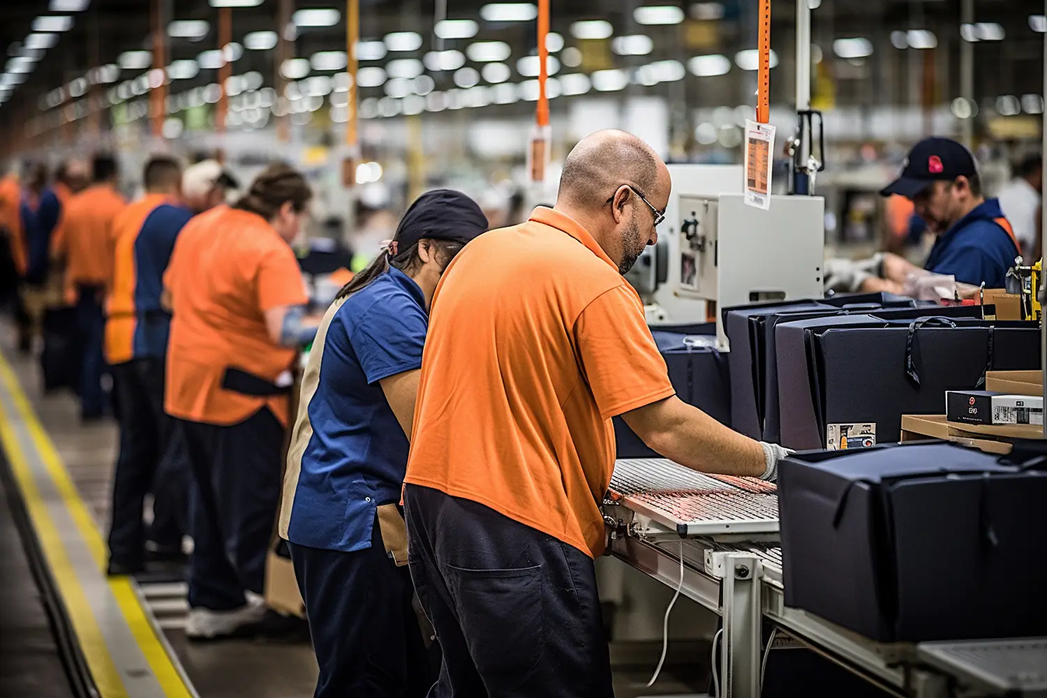 Bartender pouring drinks
